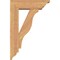 Ekena Millwork Funston Traditional Smooth Bracket w/ Offset Brace, Western Red Cedar, 5 1/2"W x 16"D x 24"H BKT0604X16X24FST01SWR - alternate 4